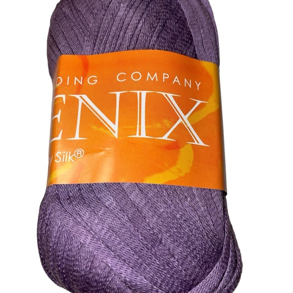 South West Trading Company Phoenix Soy Silk Worsted Tape Yarn SWTC Purple - Picture 2 of 6